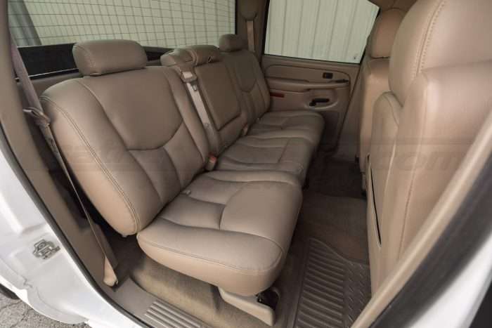 2003-2006 Chevrolet Silverado Installed Leather Seats - Desert - Rear seats from passenger side