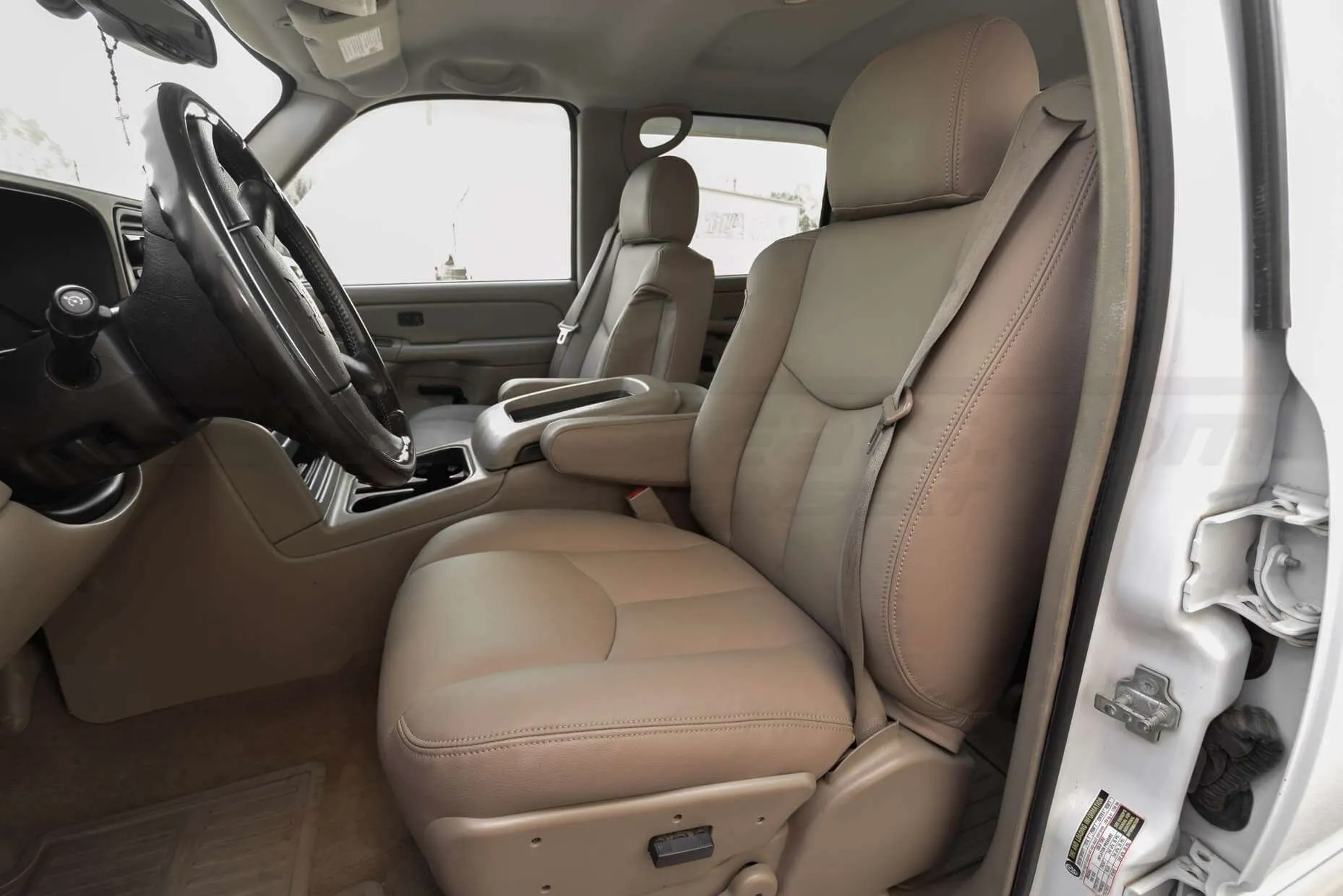 Chevy Silverado with Desert leather seats