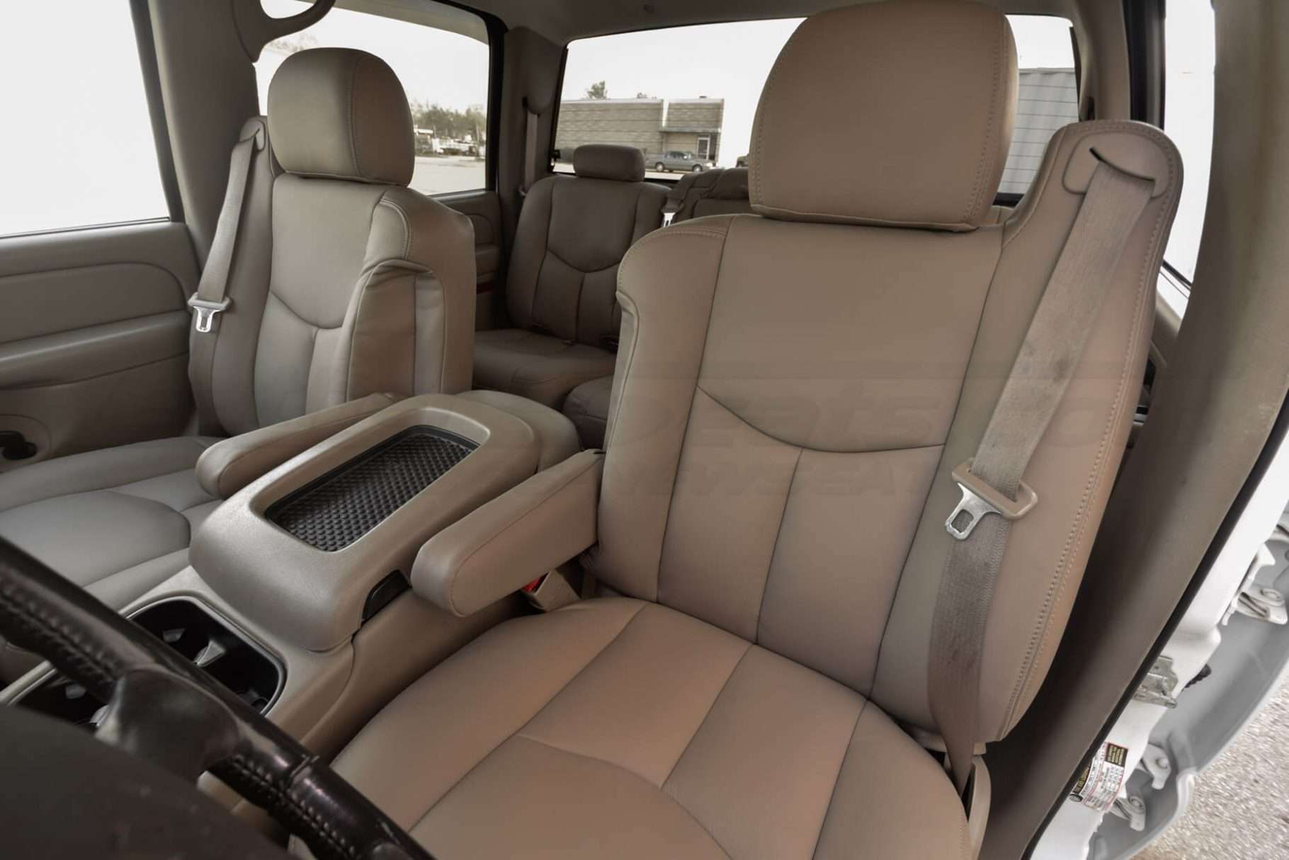 Front driver seat of Chevy Silverado