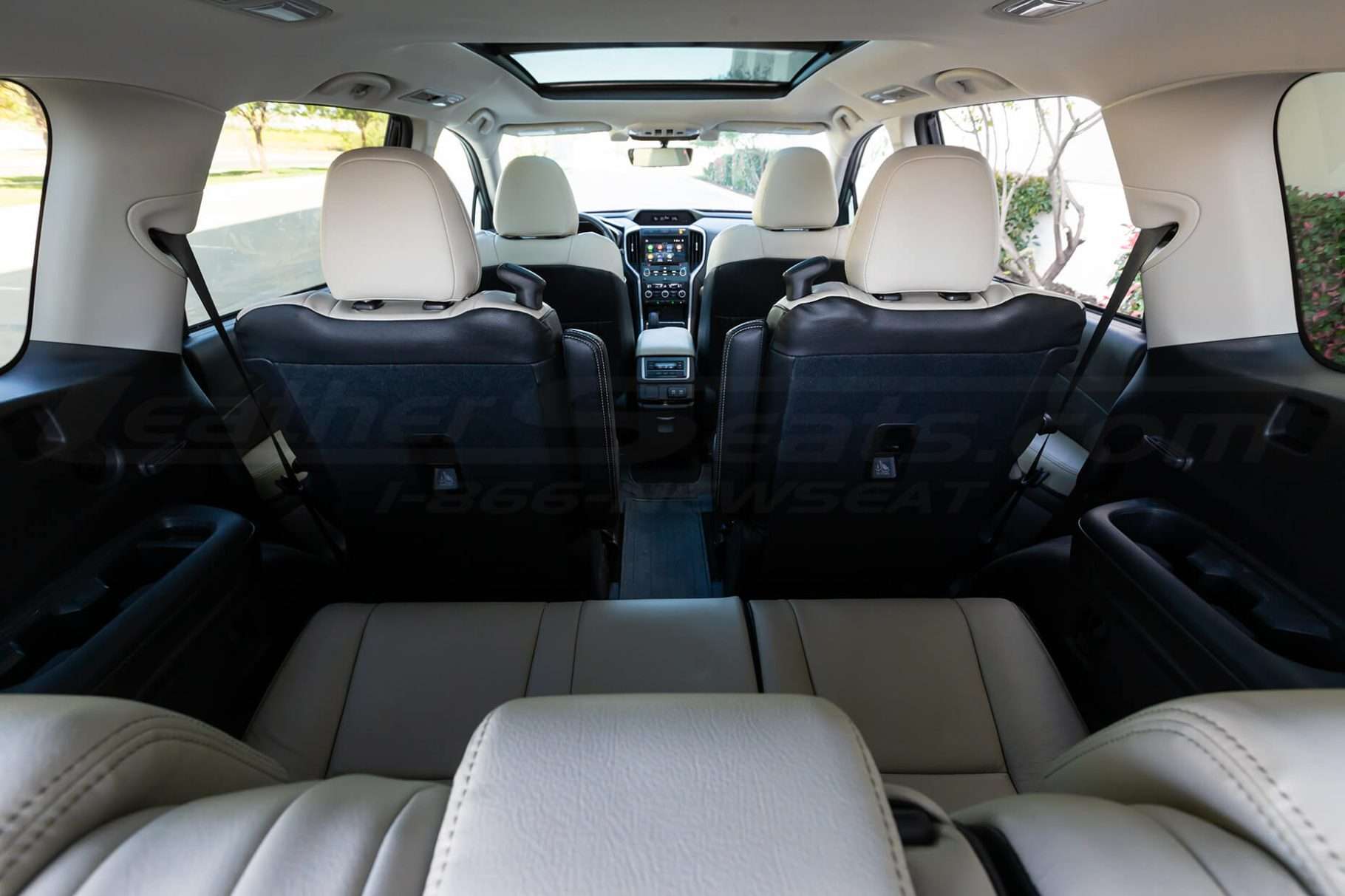 Subaru Ascent leather seats - third row looking foreward