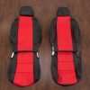 2016-2022 Toyota Tacoma Double Cab leather seat kit - Black & Bright Red- Front seat upholstery