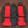 Toyota Tacoma Double Cab Leather Seat Kit - Black & Bright red - Rear seat upholstery