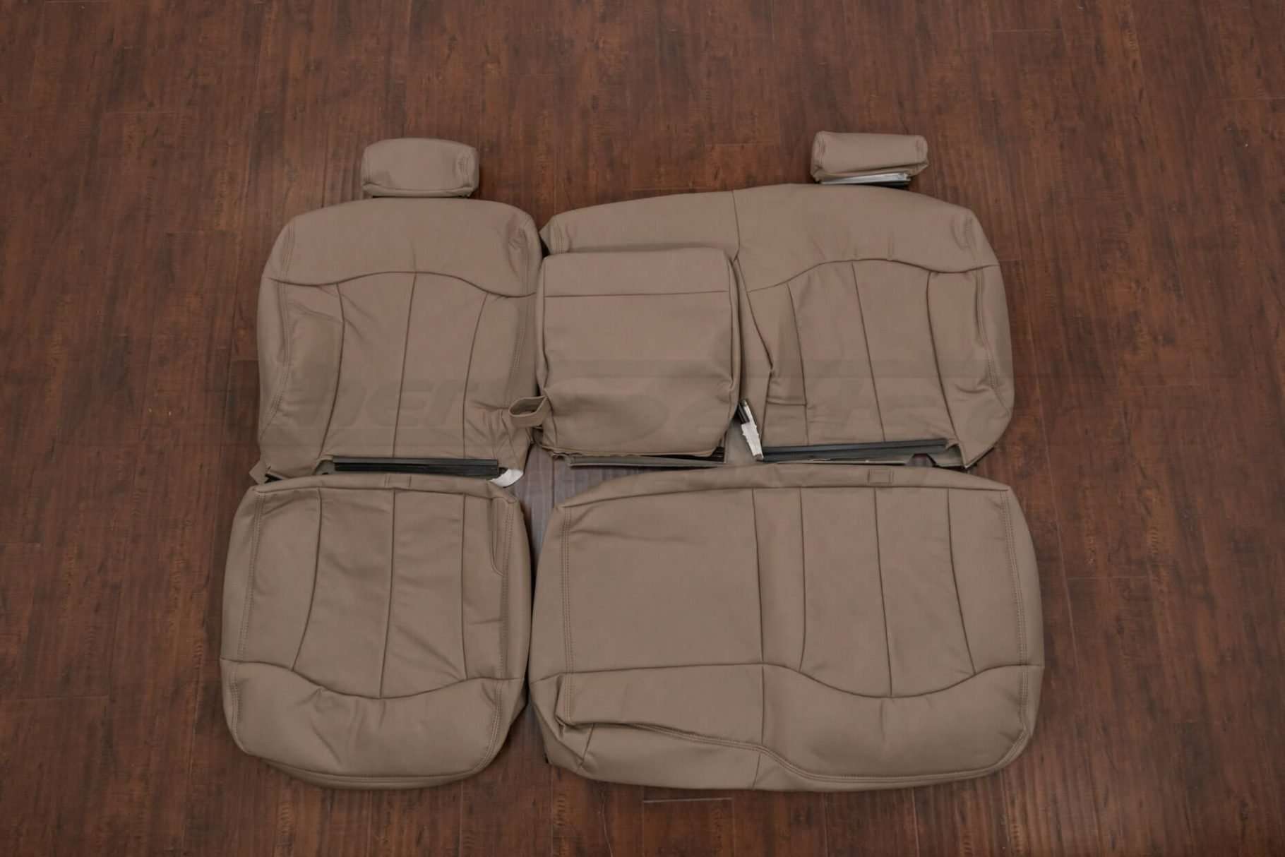 Chevy Silverado Leather Seat Kit - Desert - Rear seaat upholstery w/ Armrest