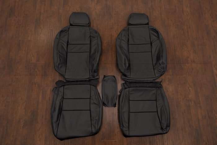 Acura TSX Leather Seat Kit - Black - Front seat upholstery w/ Console