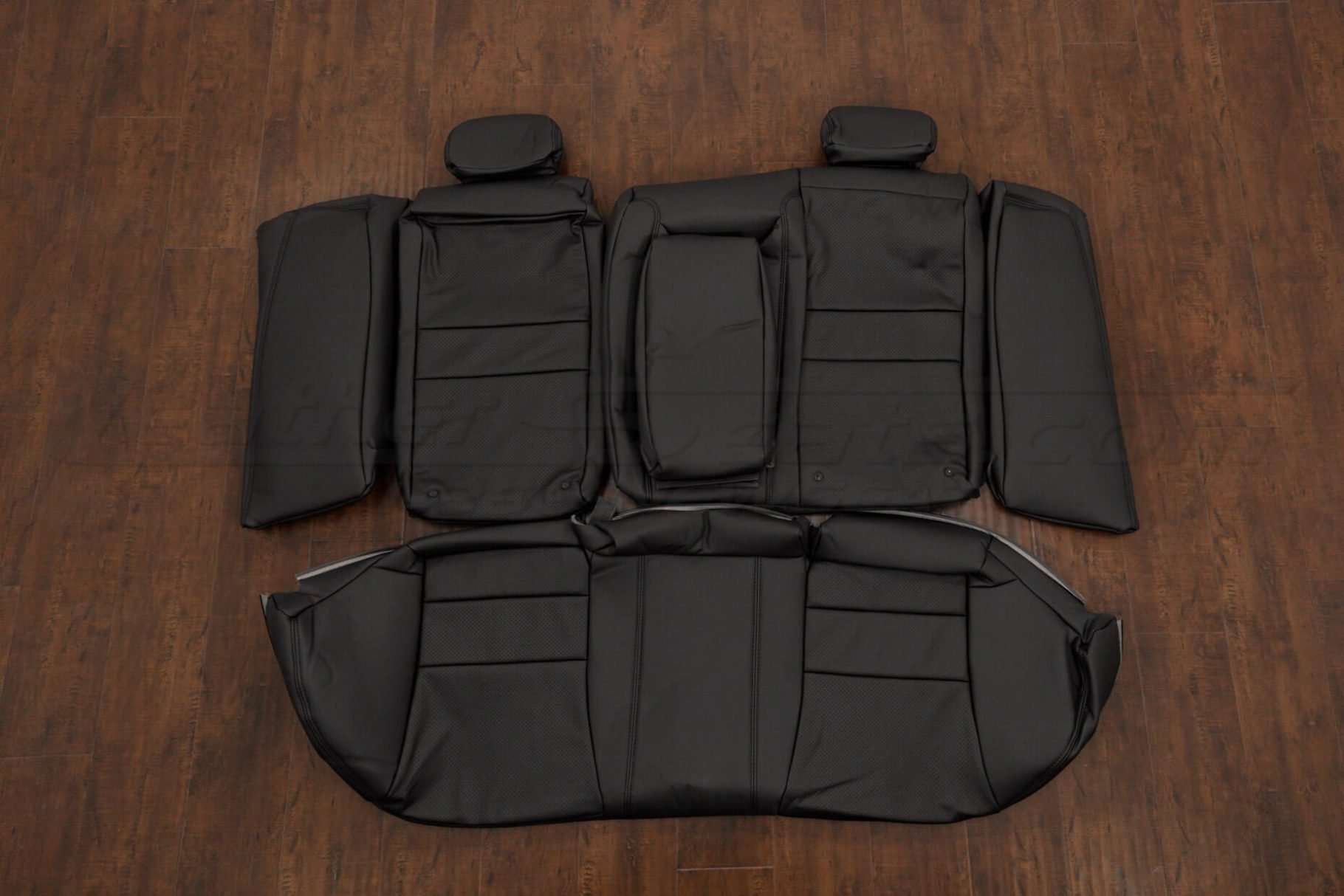Acura TSX Leather Seat Kit - Black - Rear seat upholstery w/ Armrest % Bolsters