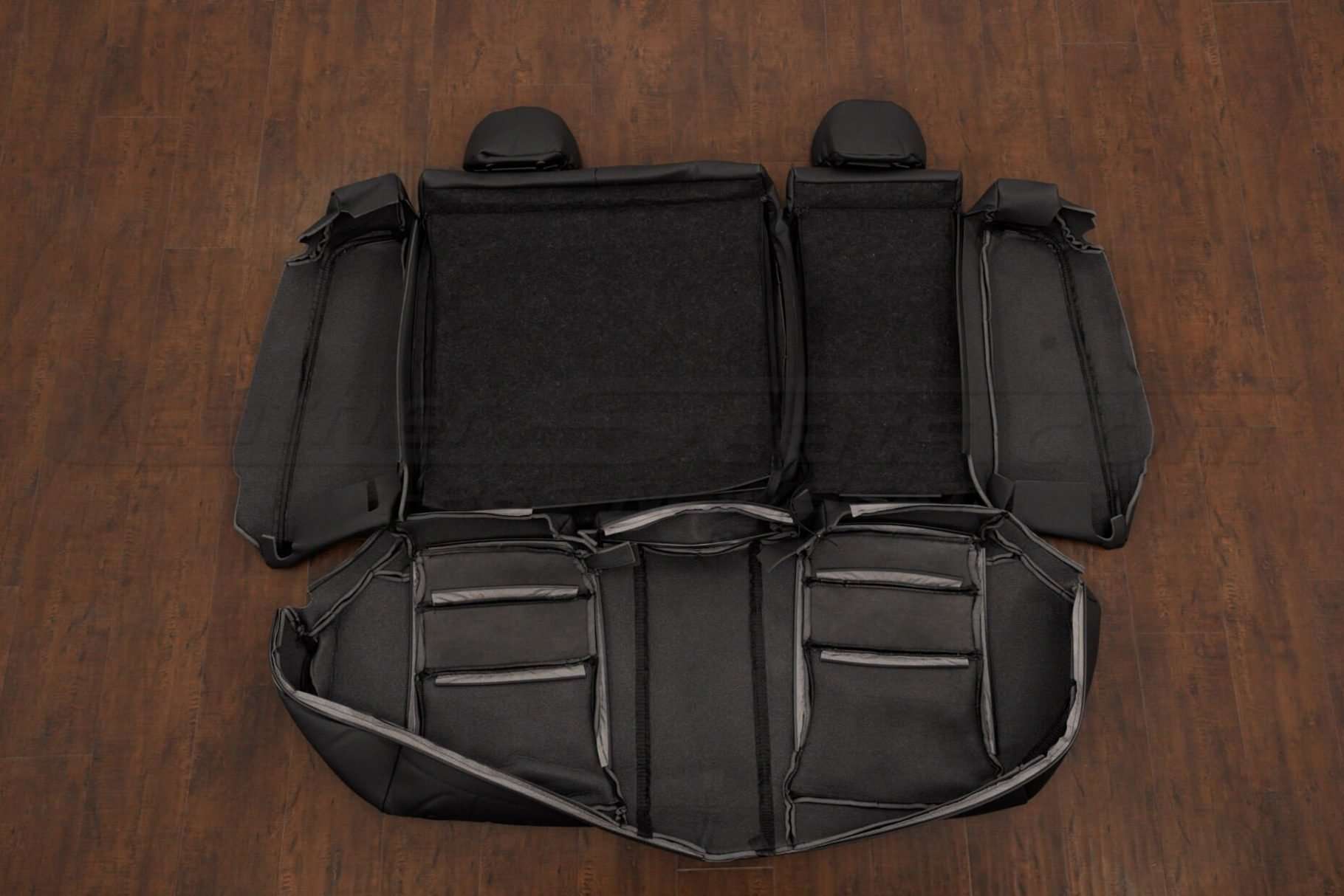 Back view of rear seat upholstery