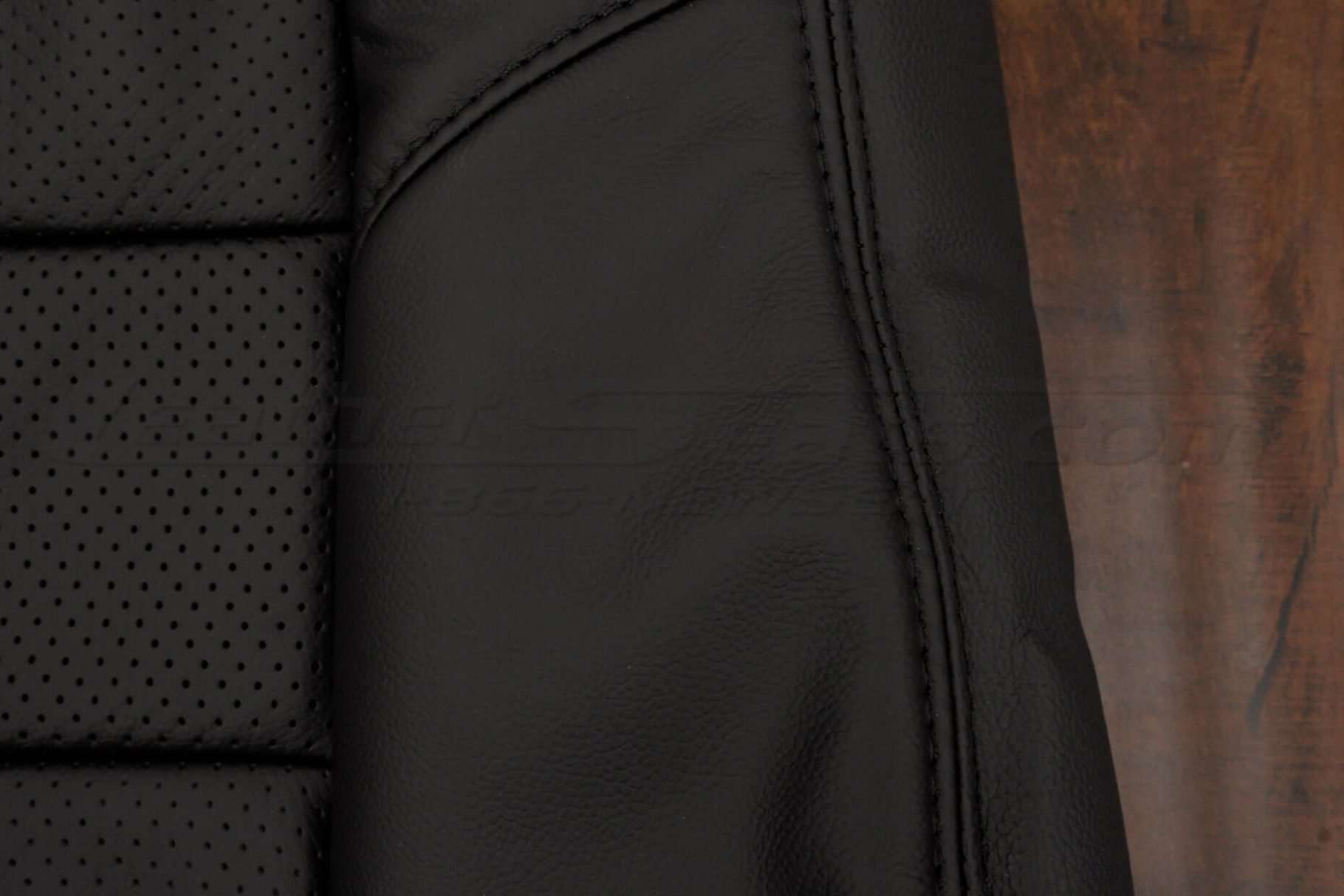 Matching Black Double-Stitching