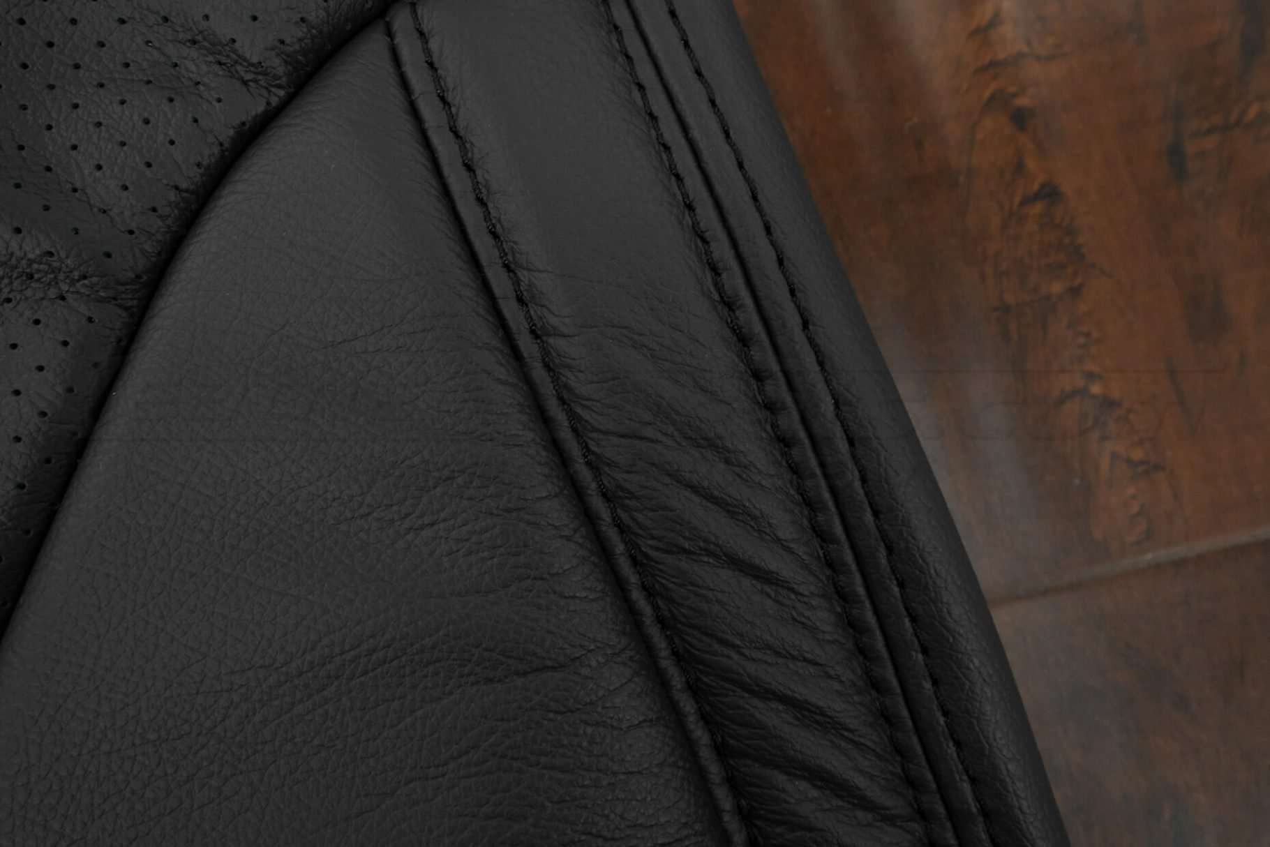 Dark Graphite matching double-stitching