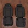Chevy Colorado Leather Seat Kit - Black & Piazza Red - Rear seat upholstery