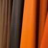 Close-up of colored leather hides