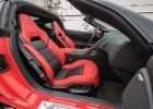Altnerative angle of passenger side with Bright Red & Black leather seats