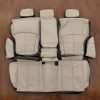 Subaru Outback Leather Seat Kit - Black w/ Dune Facings - Rear seat upholstery w/ Armrest and Bolsters