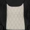 White Double-Diamond Quilted Insert section of backrest