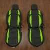 Jeep Wrangler JL Leather Seat Kit - Black & Lime Green - Front seat upholstery