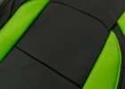 Black insert leather texture with lime green wings