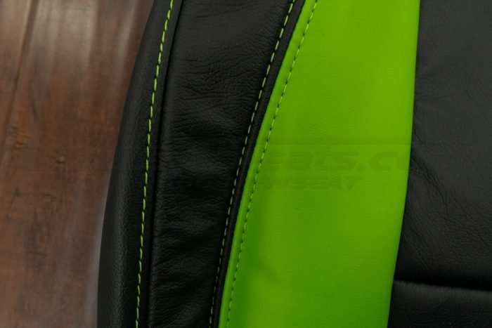 Contrasting Lime GReen Stitching