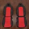 2003-2005 Honda Civic Hatchback Si Leather Seat Kit - Black/ Bright Red