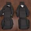 Nissan 300ZX Coupe Leater Seat Kit - Black - Front seat upholstery