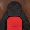 Upper section of front backrest