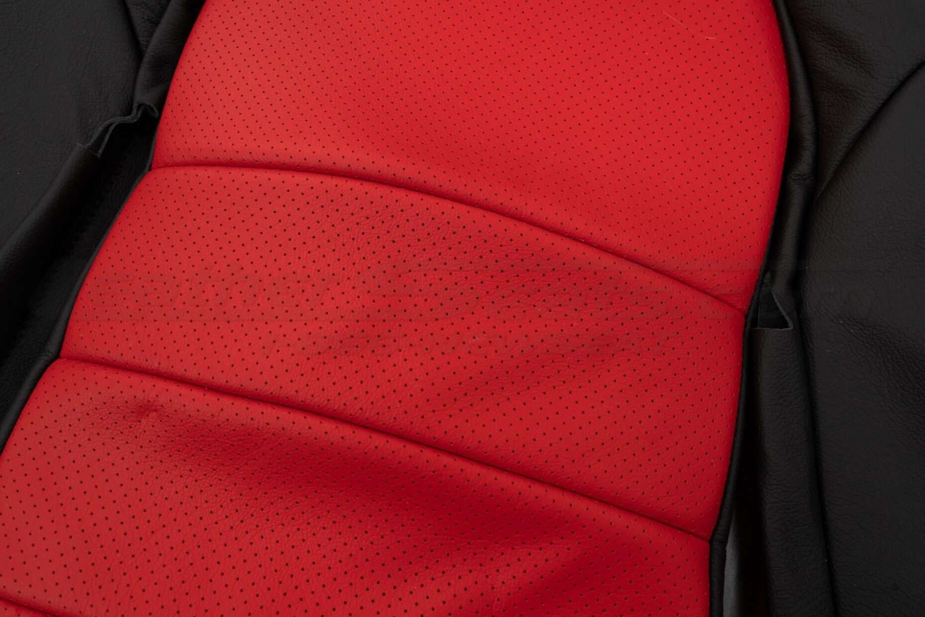 Perforated Bright Red Insert close-up