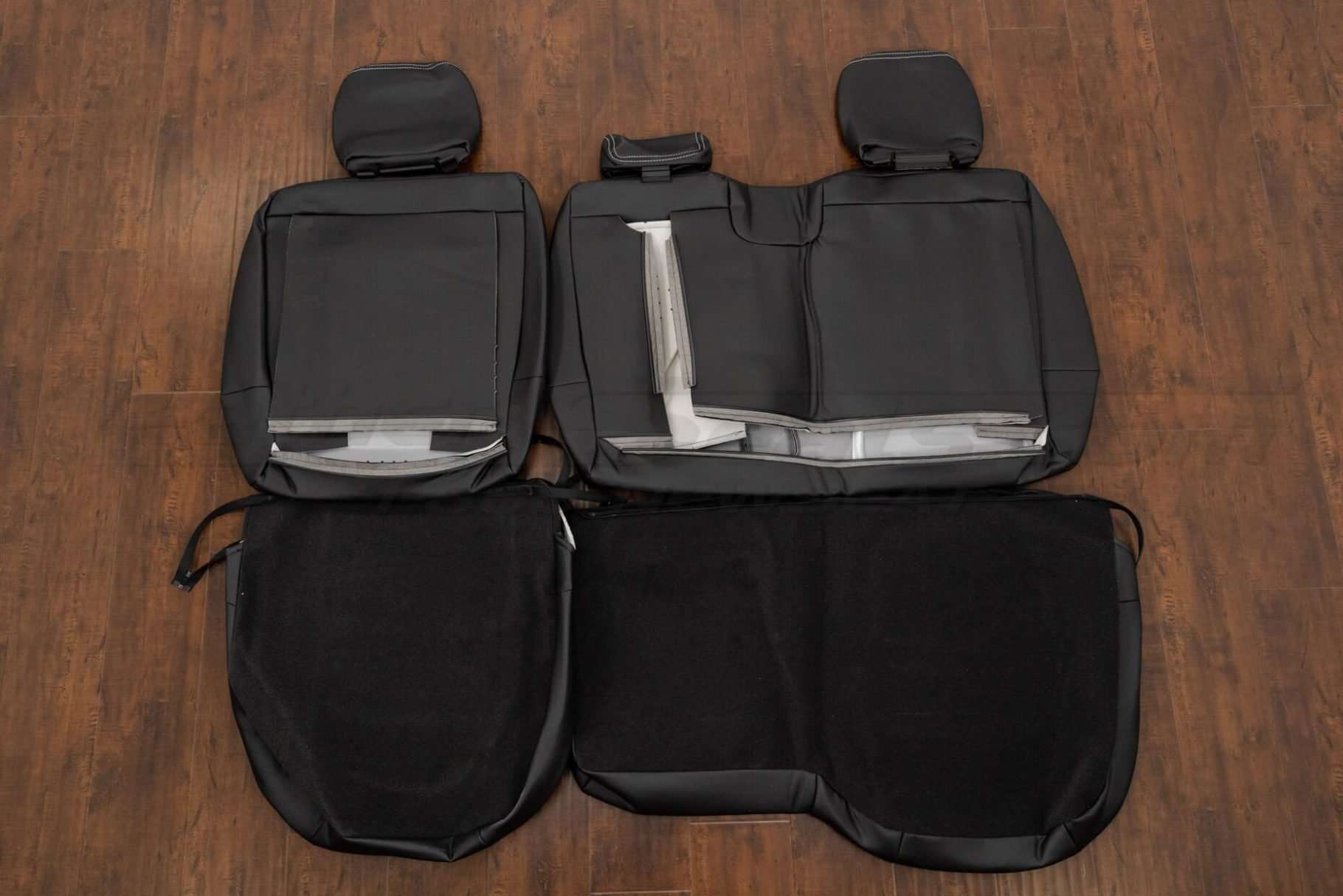 Back view of rear seat upholstery