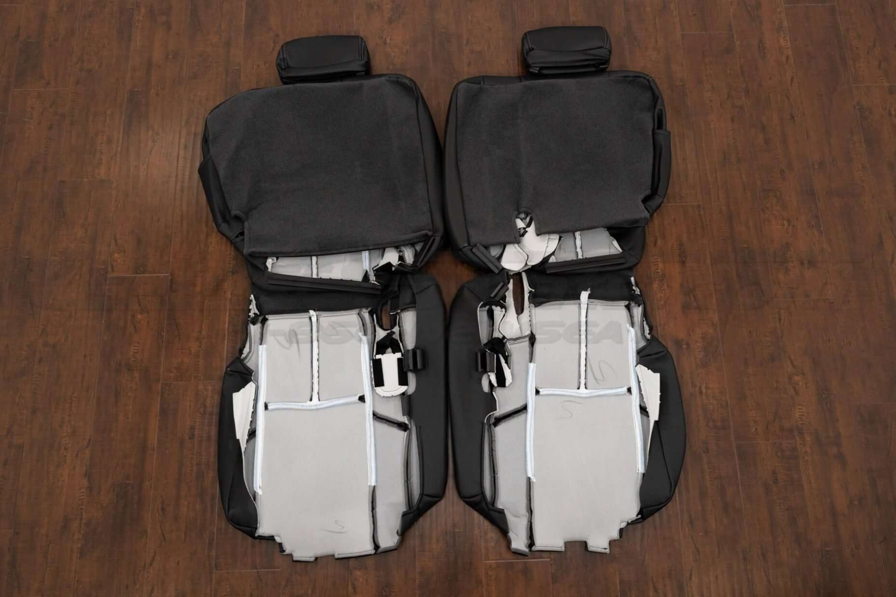 Back view of third row upholstery