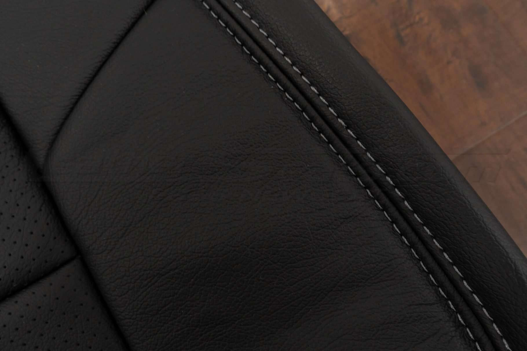 Grey contrasting stitching