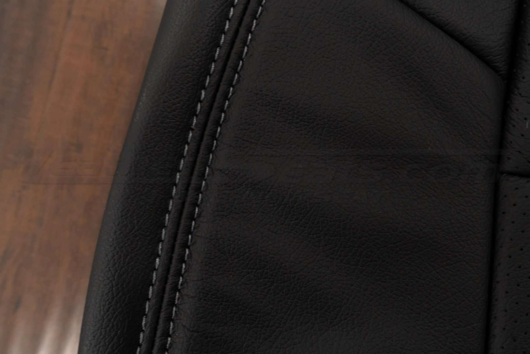 double-stitching in grey