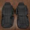 1995-1999 Chevrolet Tahoe Leather Seat Kit - Black - Front seat upholstery with armrests