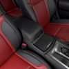 2015-2022 Dodge Charger LEather Console Lid Ciover in black with cardinal stitching