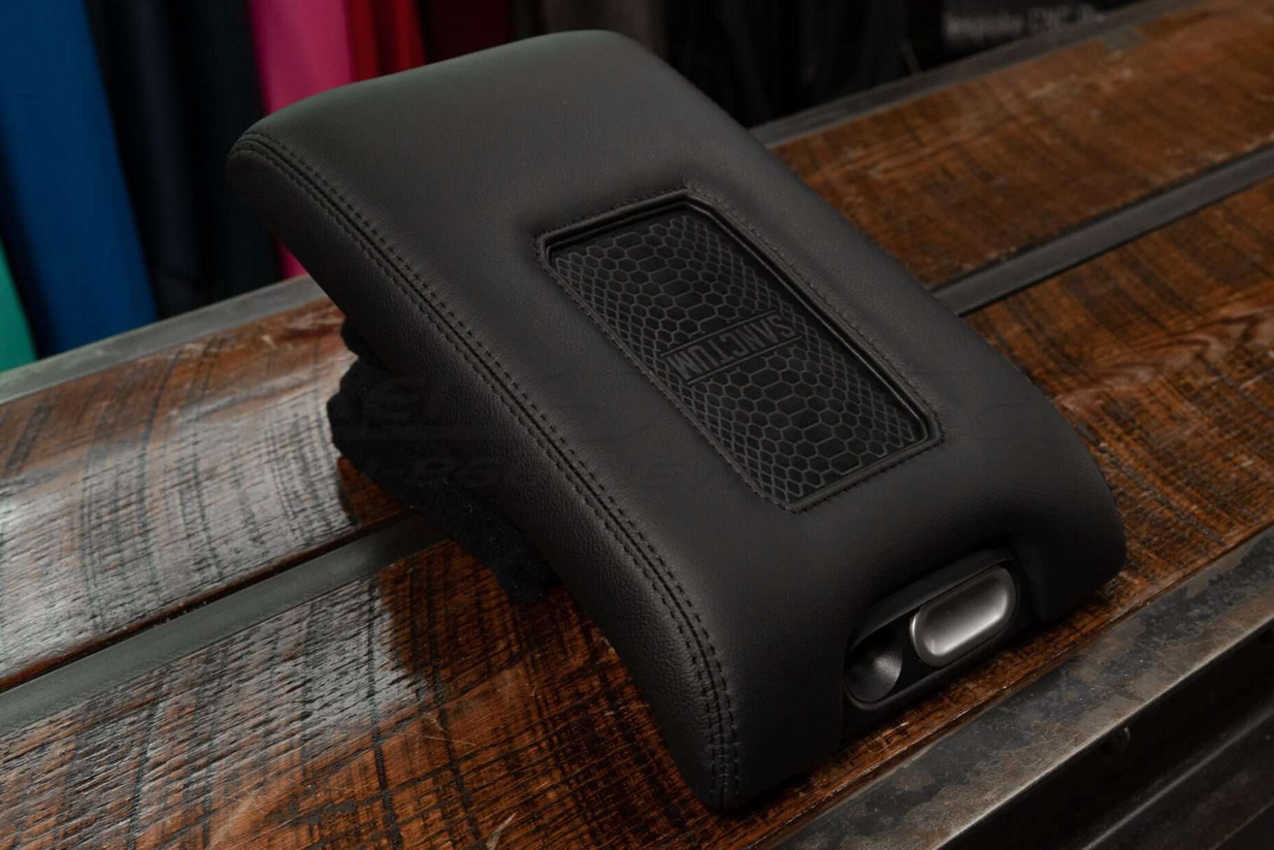 Ford F150 Raptor Leather Wireless Charging Center Console - Side alternate side view