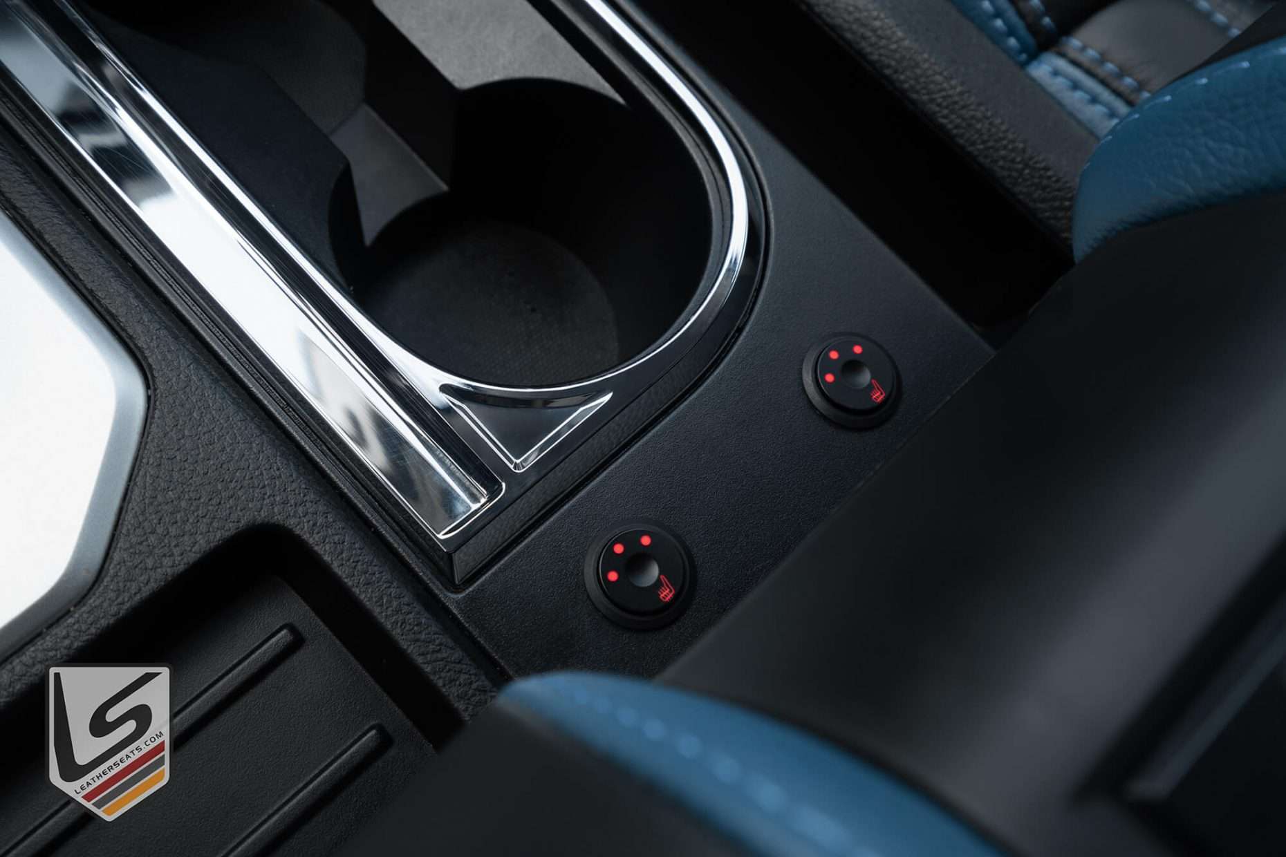 Carbon fiber seat heater switch placement
