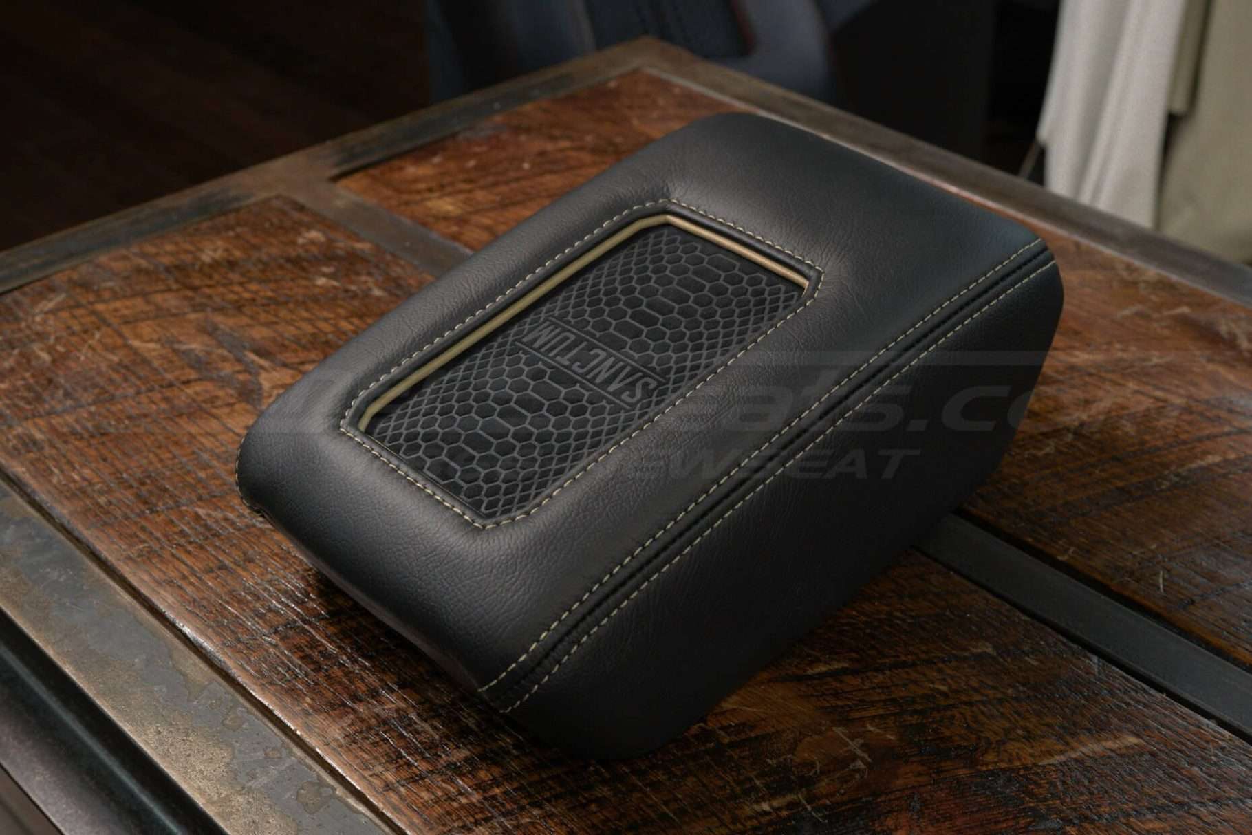 Wireless phone charging console for Jeep Gladiator and Jeep Wrangler