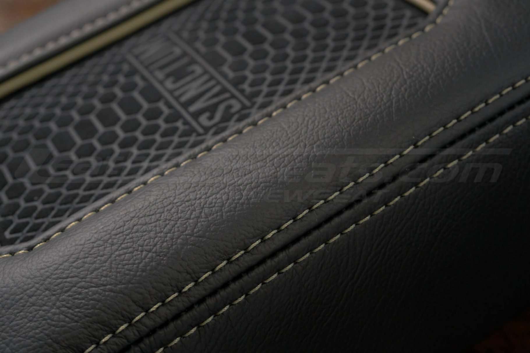 Bamboo stitching close-up