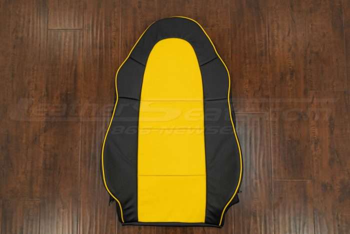 Toyota MR-2 Front backrest upholstery - Black & Velocity Yellow