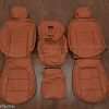 Chevy Silverado Leather Seat Kit - Mitt Brown - 40/20/40 Front seat upholstery