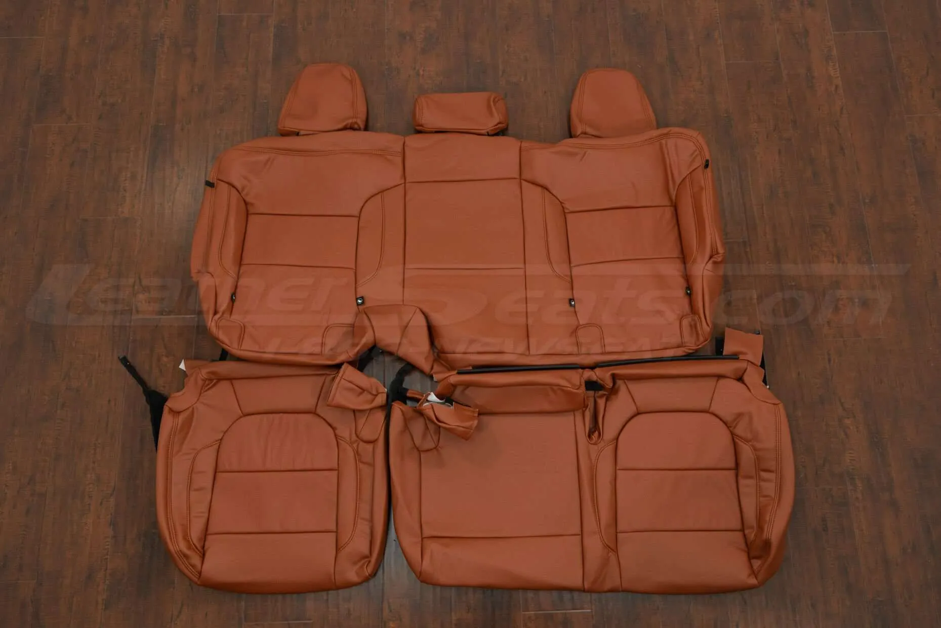 2019-2022 Chevrolet Silverado Leather Seat Kit - Mitt Brown - Rear seat upholstery