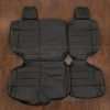 Jeep Wrangler JK Leather Seat Kit - Black & Piazza Yellow - Rear seat upholstery