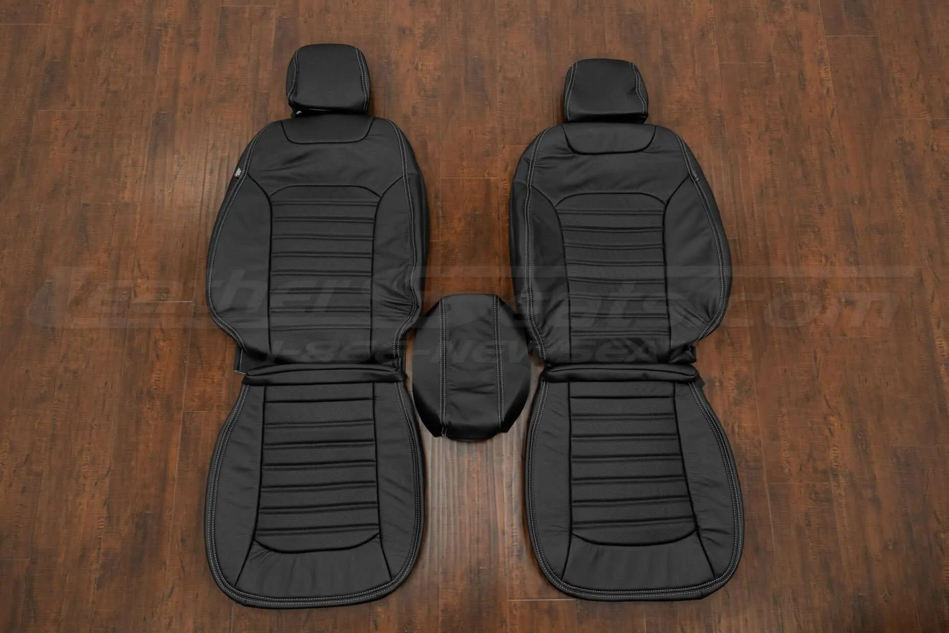 Ford Fusion Leather Seat Kit - Black - Front seat upholstery w/ console