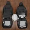 Back view of front seat upholstery & Console lid cover