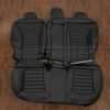 2017-2021 Ford Fusion Sedan Leather Seat Kit - Black - Rear seat upholstery