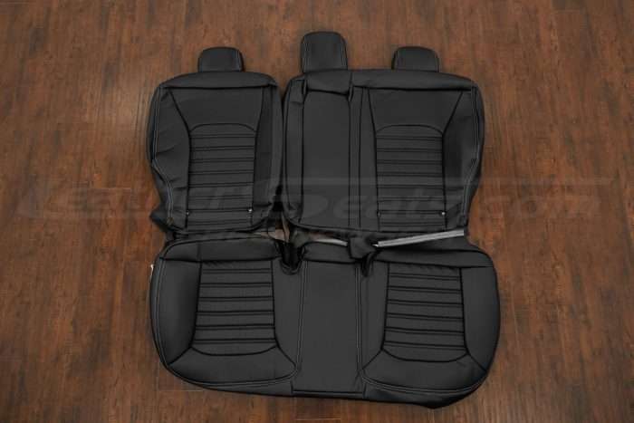 2017-2021 Ford Fusion Sedan Leather Seat Kit - Black - Rear seat upholstery