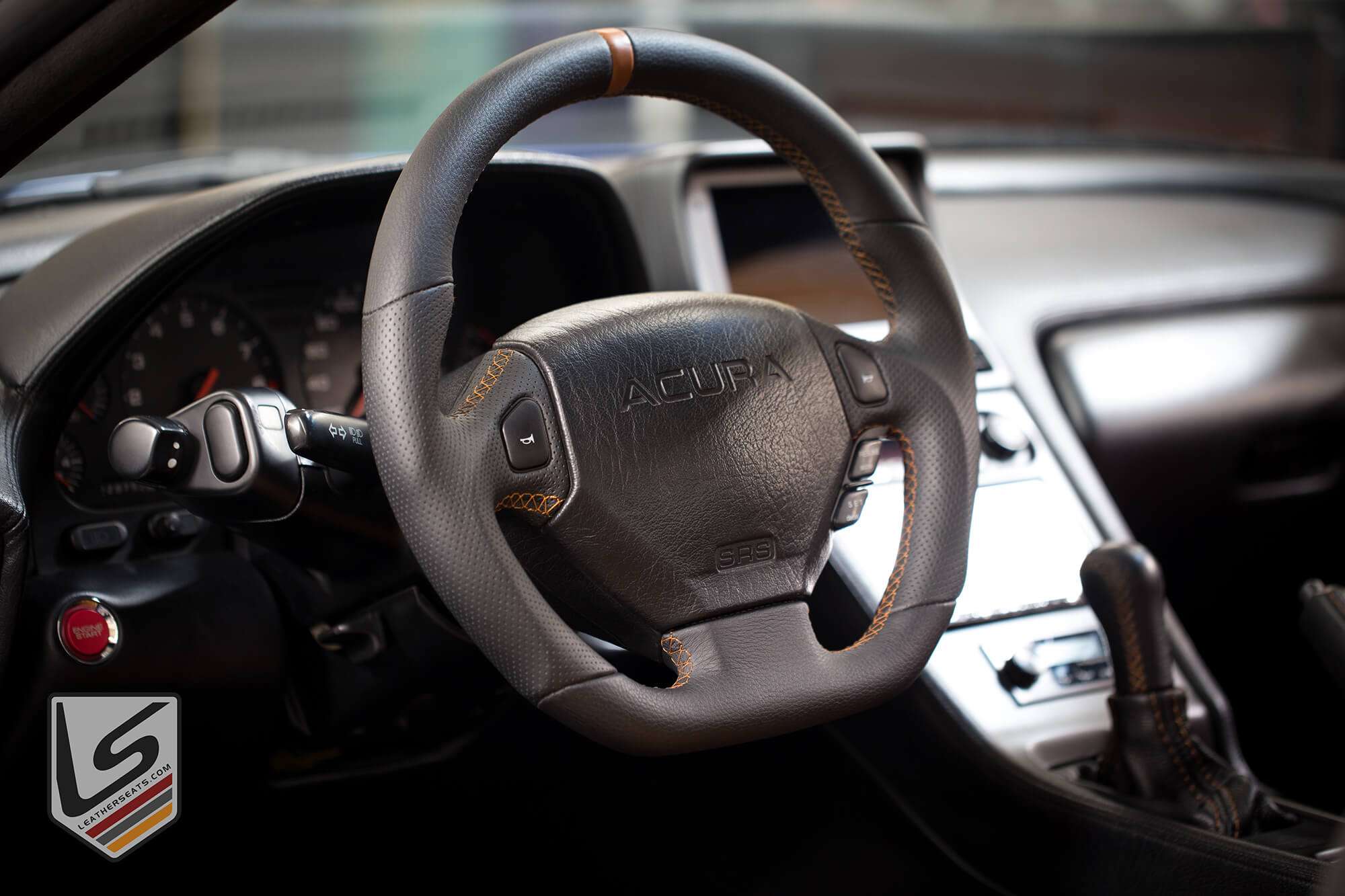 Leatherseats.com leather steering wheel wrap