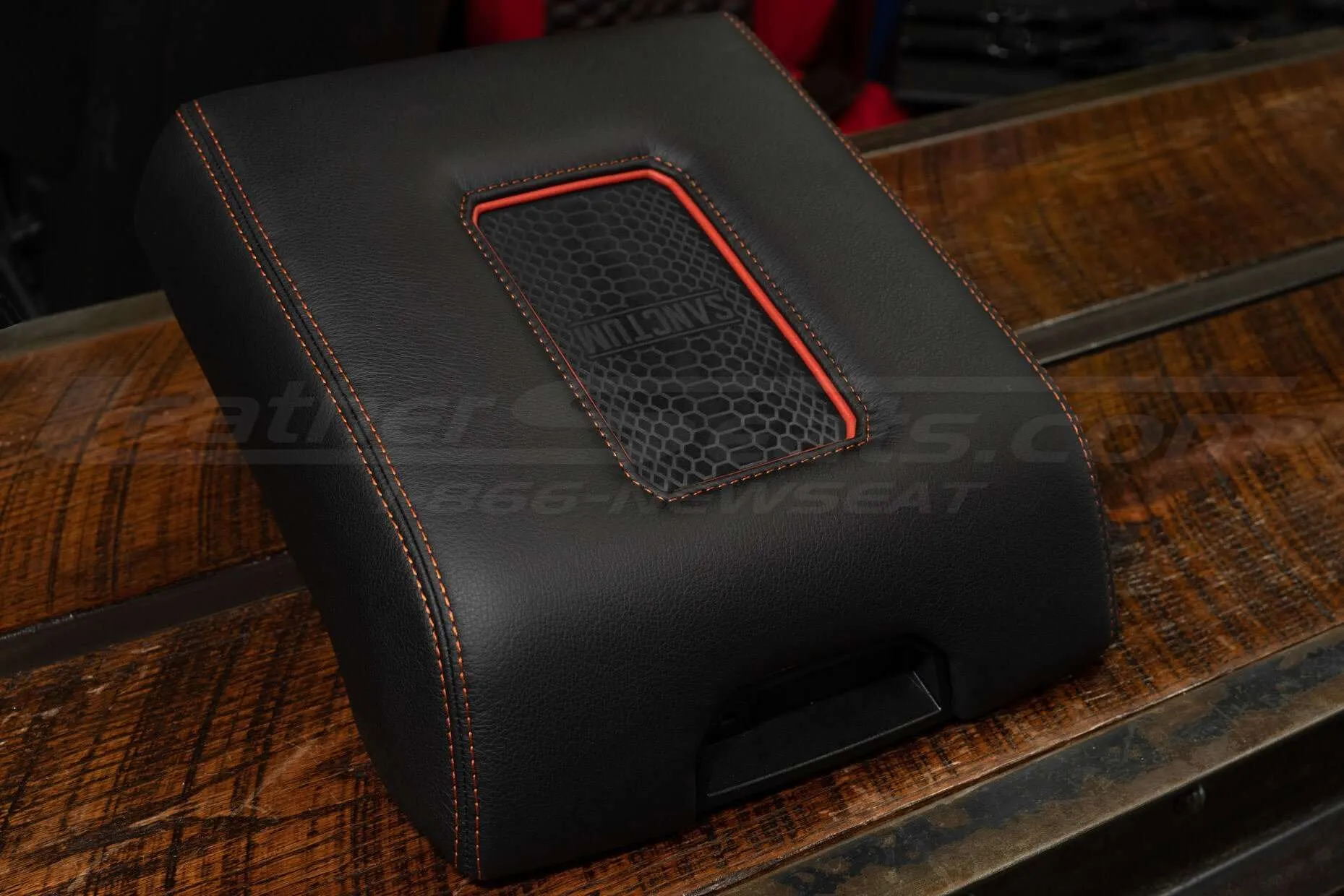 Wireless phone charging center console for Ford Raptor