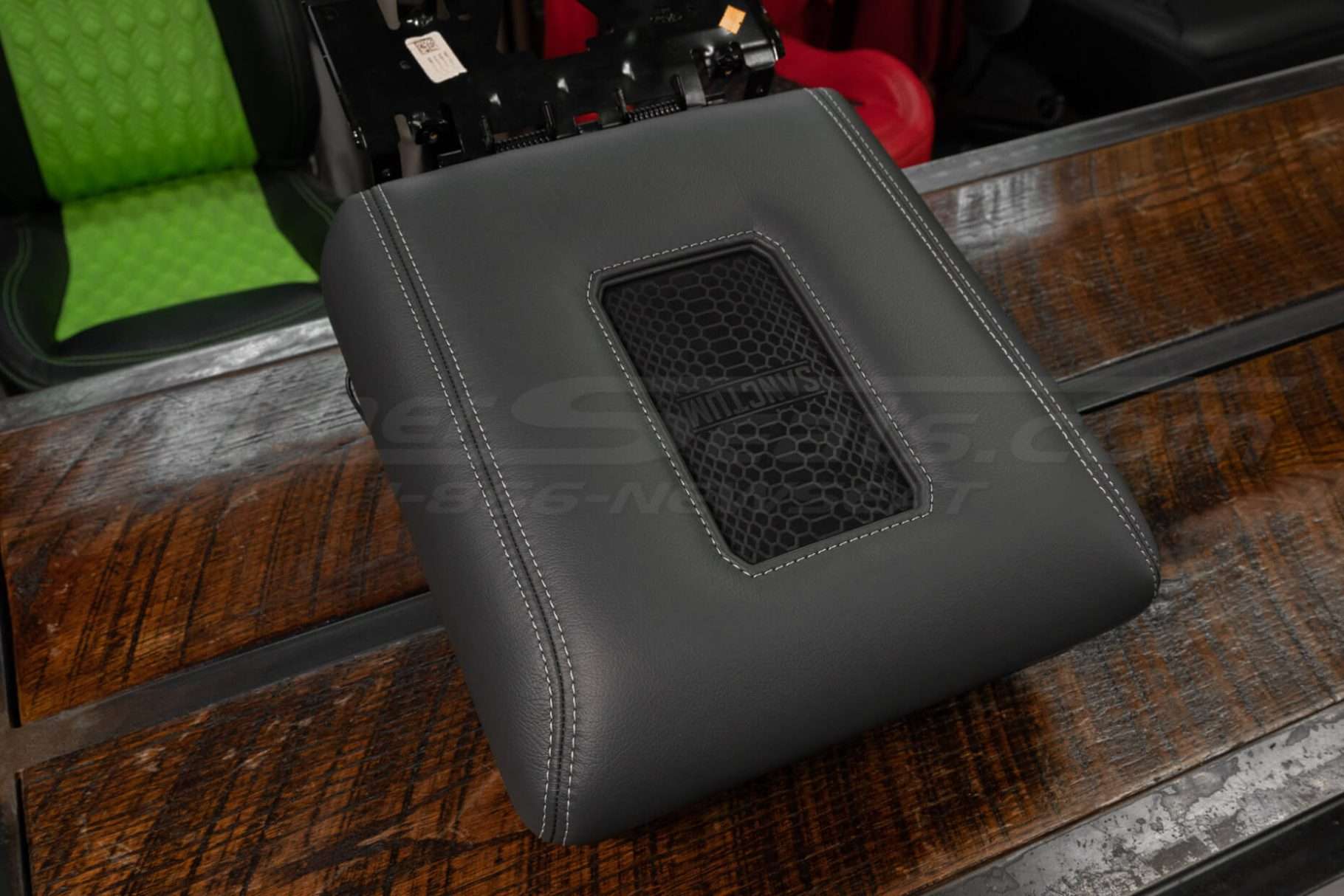 Side view of 2021+ Ford F-150 Wireless Charging console