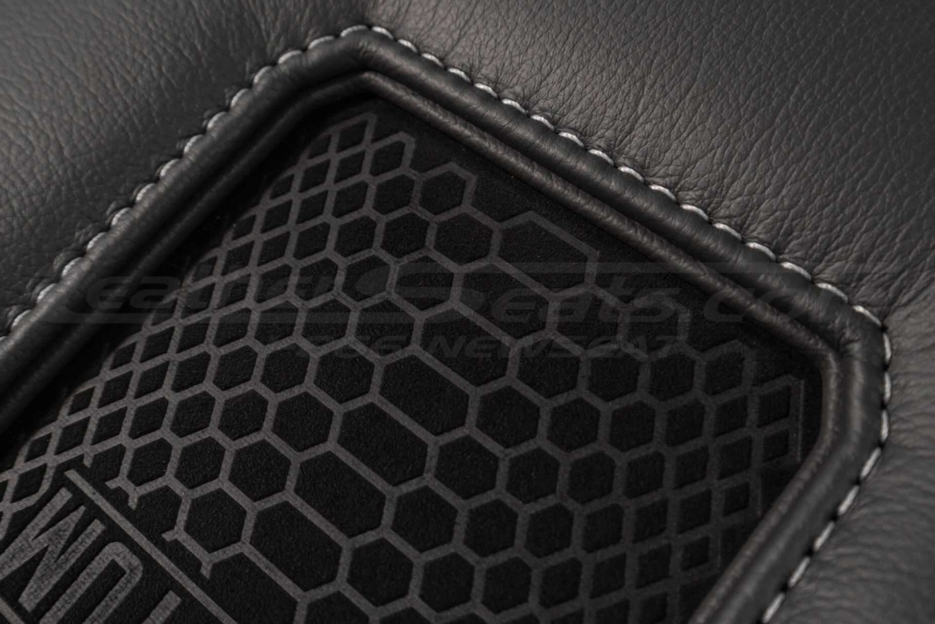 Charcoal Trim Ring with Dove Grey stitching