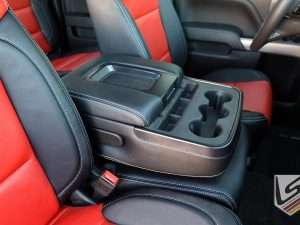 Leather 2014-2018 Chevy Silverado console lid cover