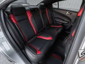 Black and Bright Red rear seats - passenger side