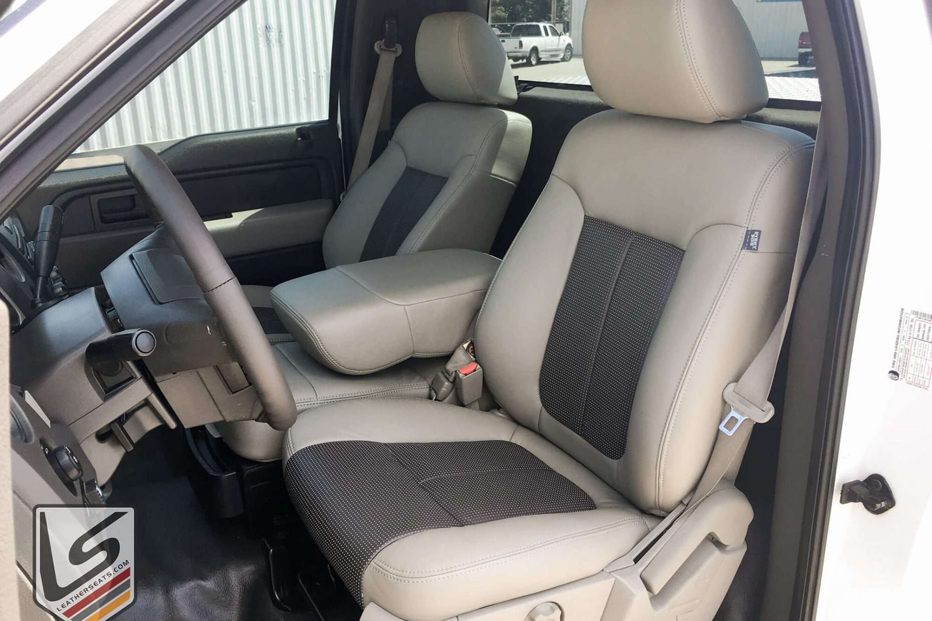 Ford F-150 Regular Cab with custom leather seats - Slate/Piazza JAva
