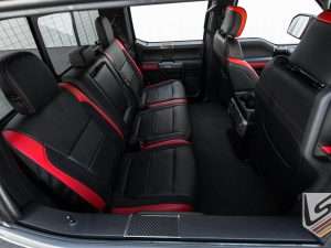 Ford Raptor SuperCrew rear leather seats